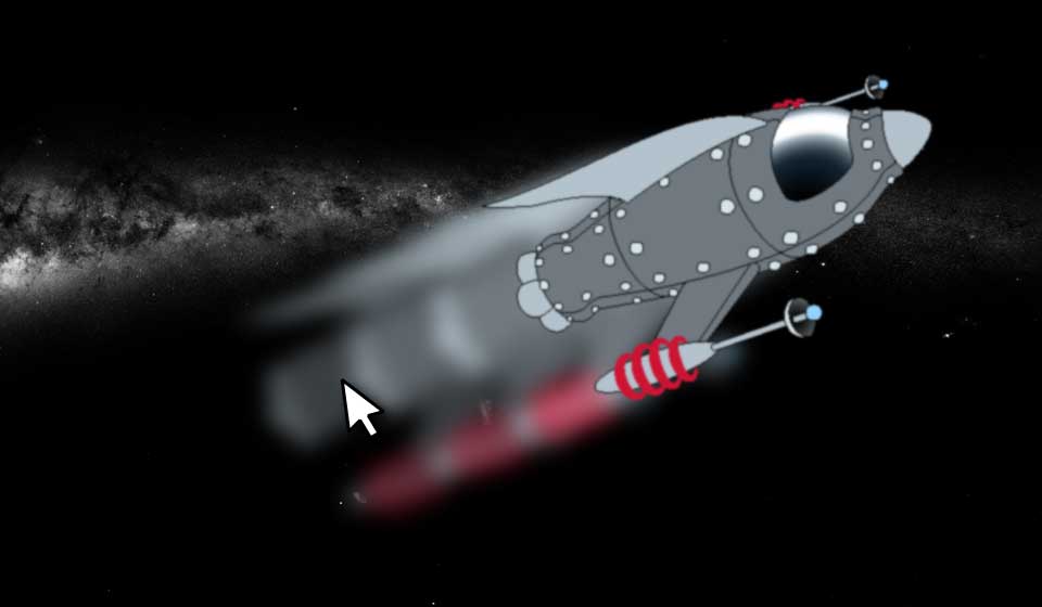 Spaceship animation restart